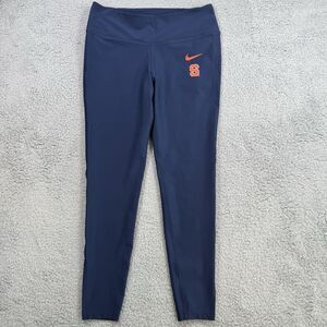Nike Syracuse Leggings Womens L Blue Dri Fit Athletic